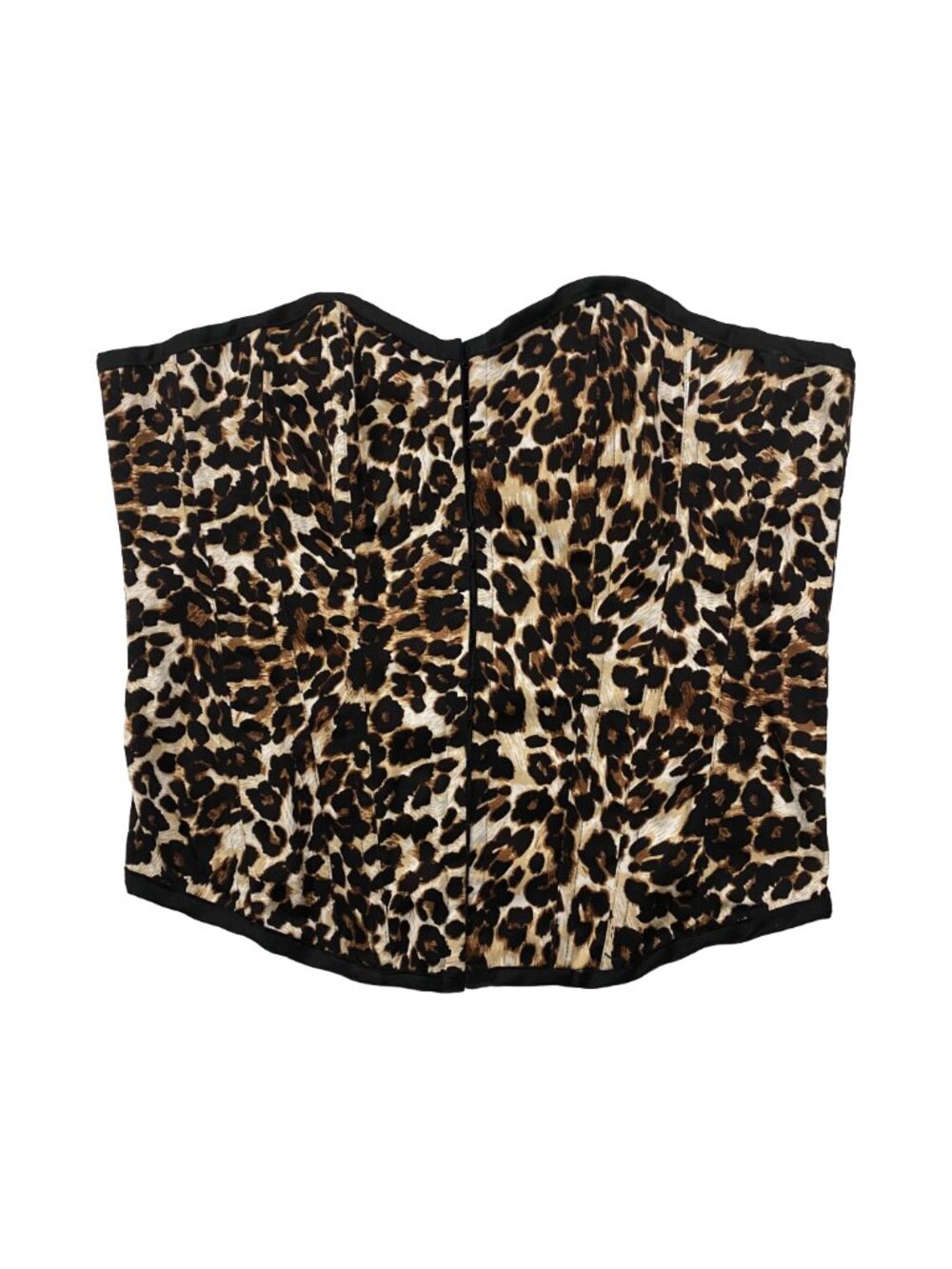 ROCKABILLY Mob Wife Leopard Print Grunge Lace Up Corset 40 Edgy Pin Up Glam Y2K